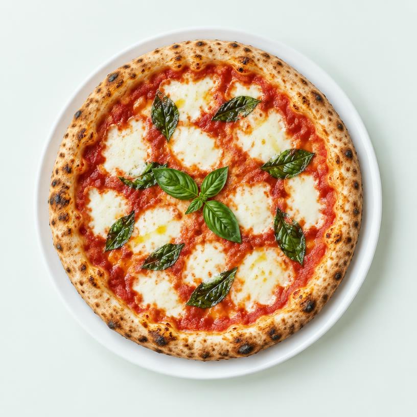 Pizza margherita, produto do exemplo de custo